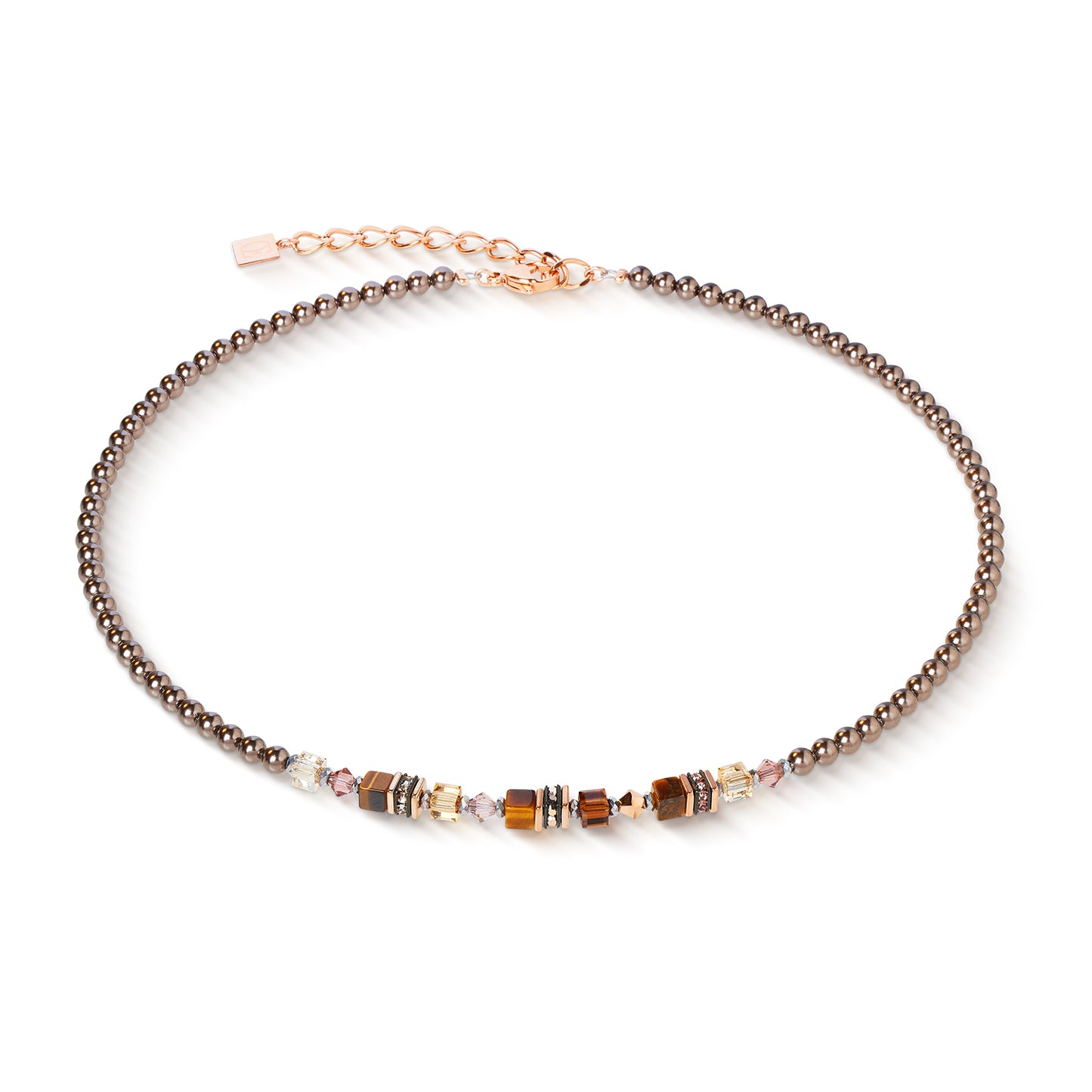 Necklace Princess Earth Glow Rose Gold-Brown