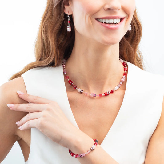 GeoCUBE® Iconic necklace rosé blush