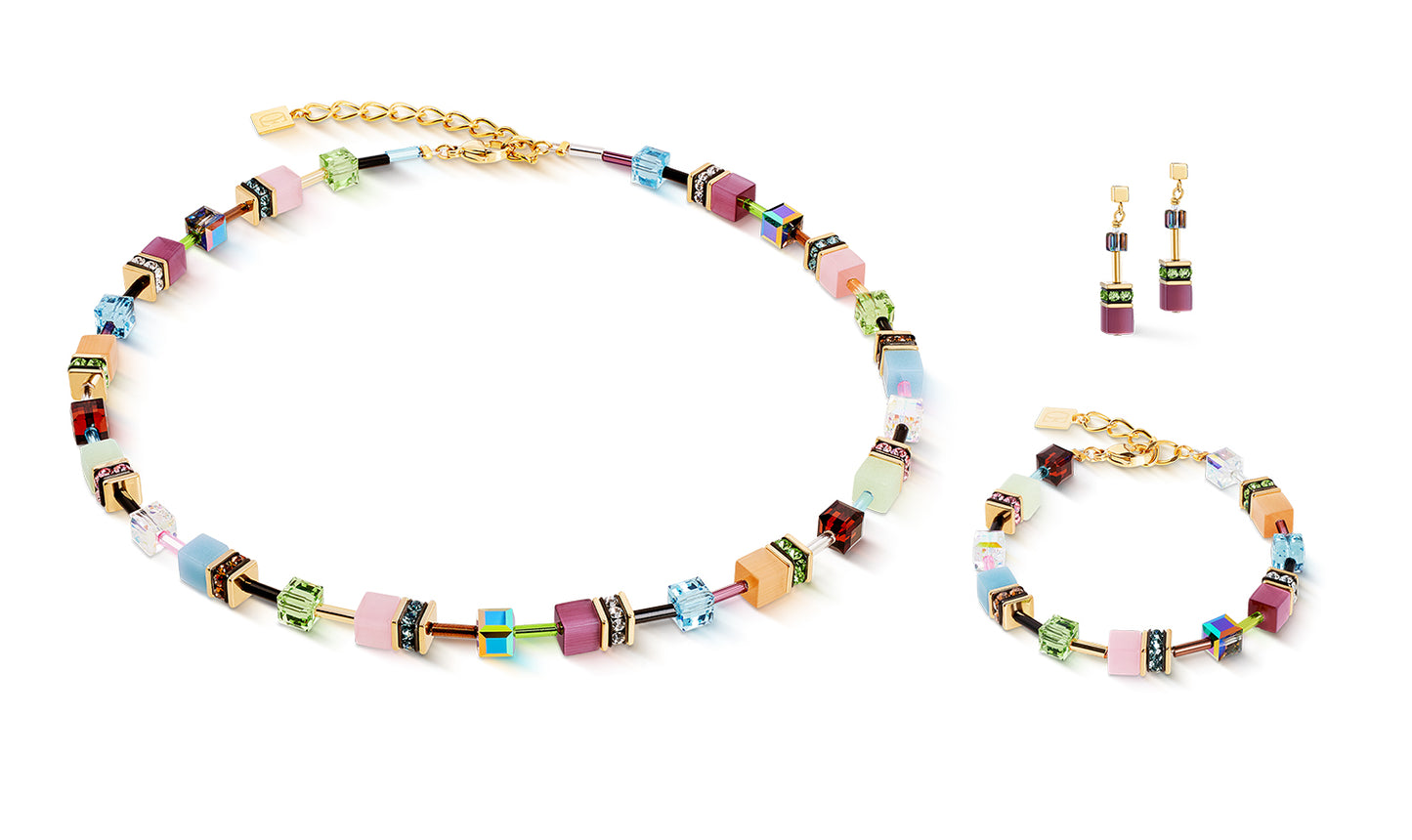 GeoCUBE® Iconic Necklace Art Nouveau Gold