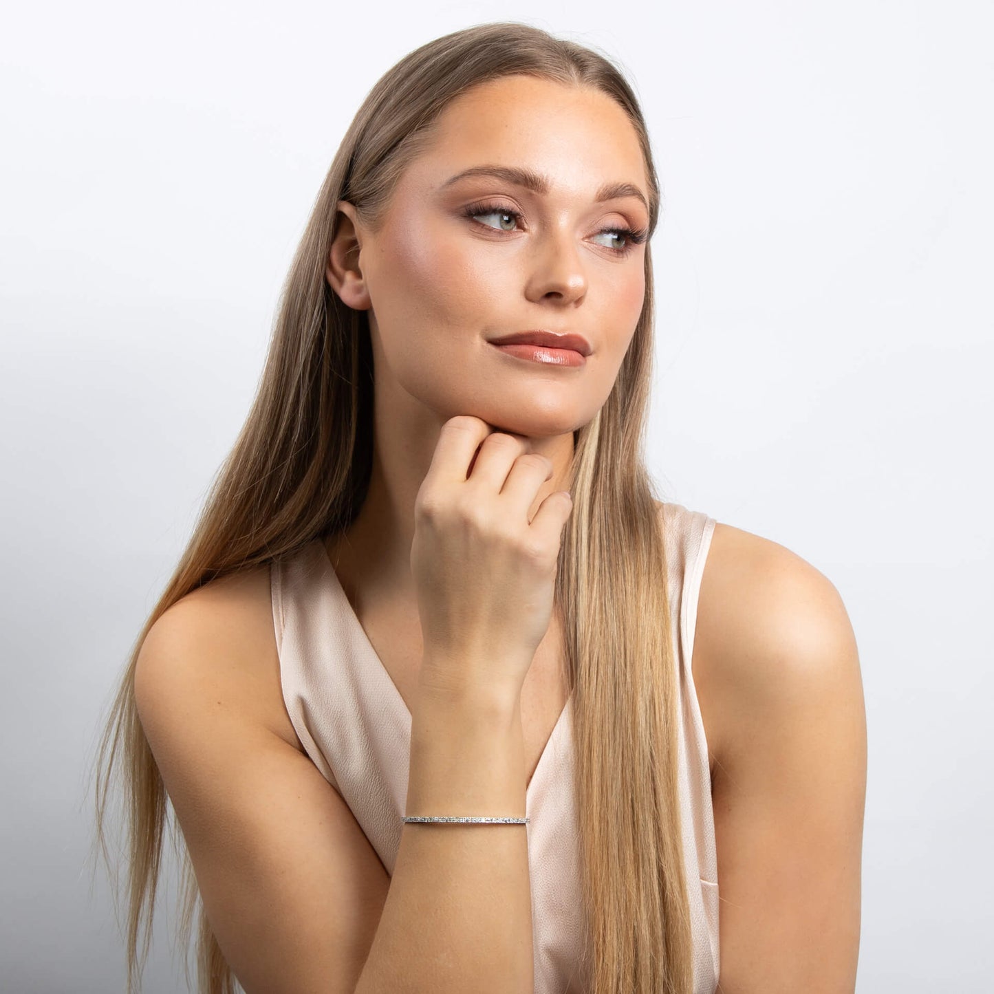 Multi-Stone Flexi Bangle