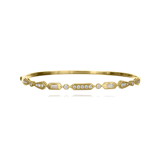 14ct Gold Deco Diamond Bracelet