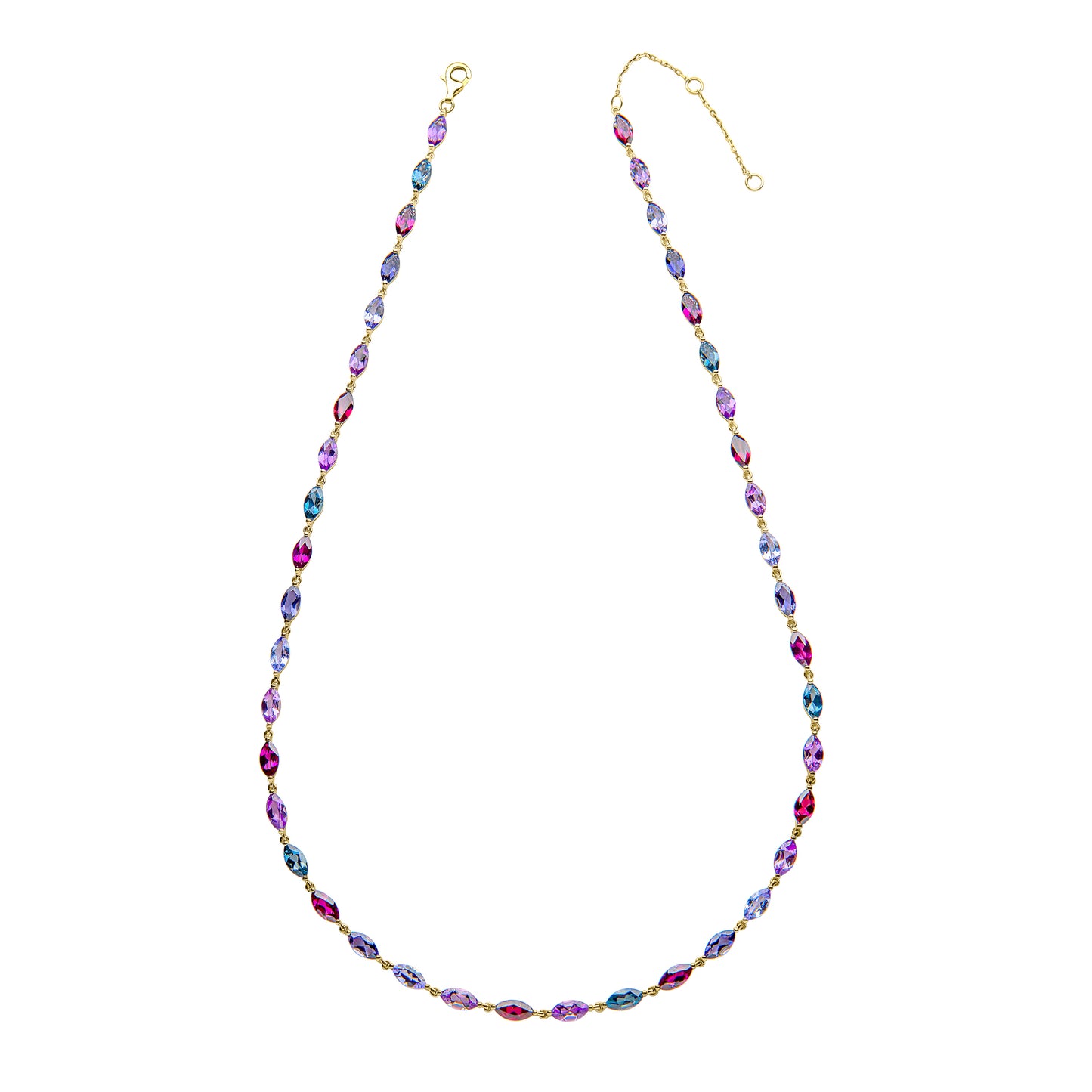 Navette Necklace in 9ct Gold