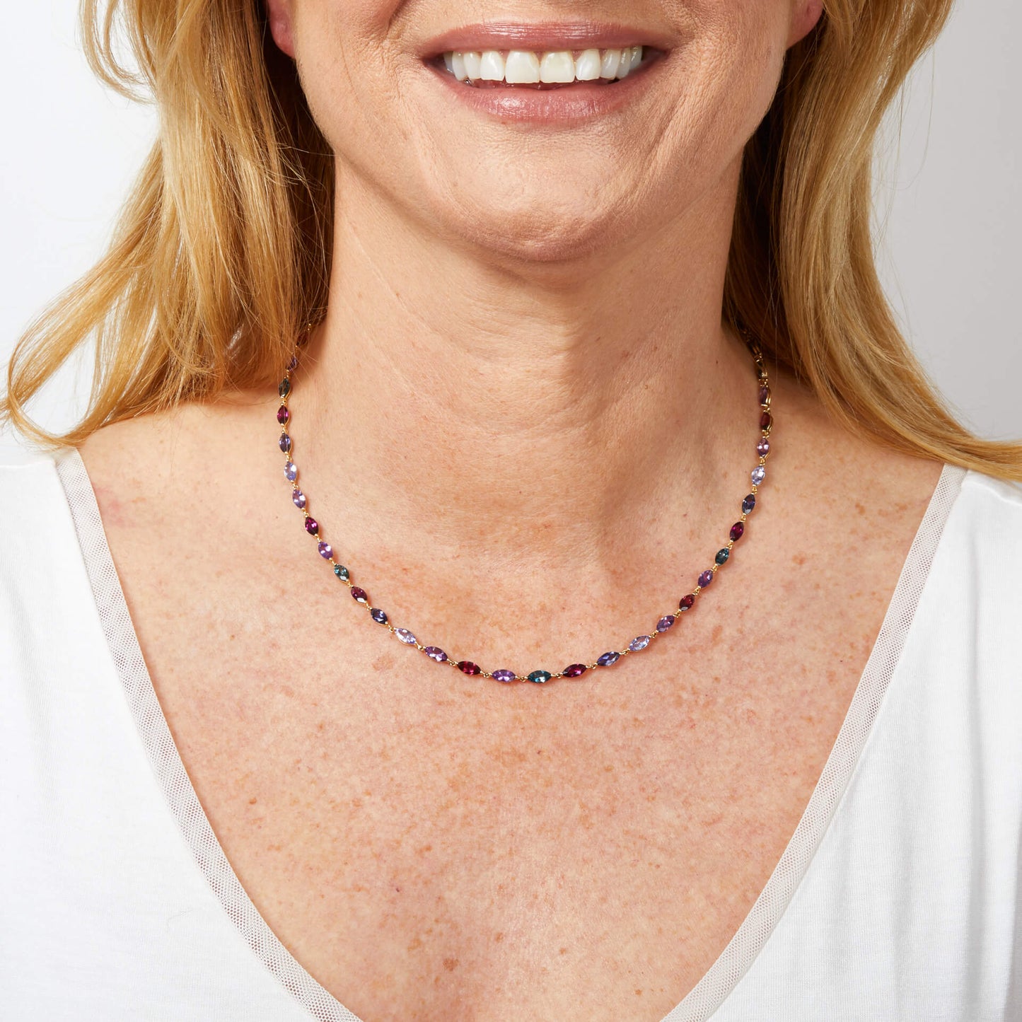 Navette Necklace in 9ct Gold