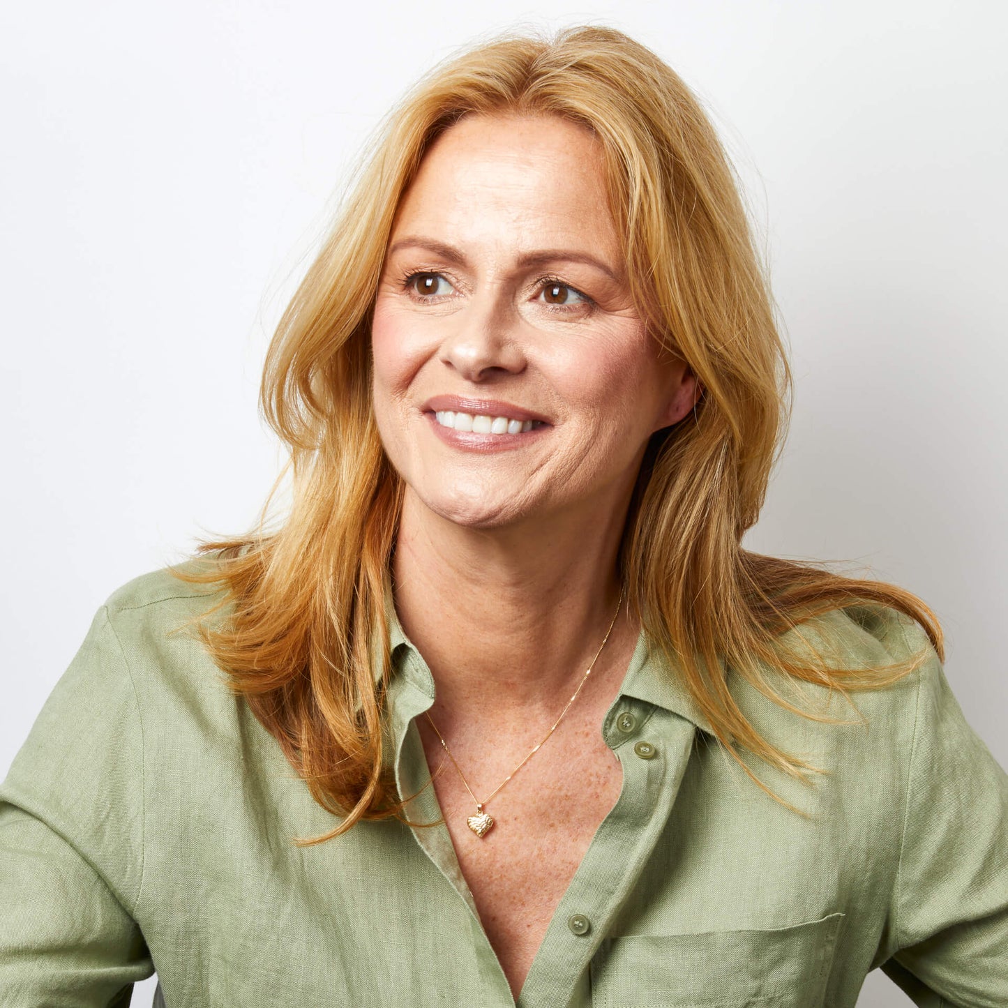 Heart Ripple Texture Pendant in 9ct Gold