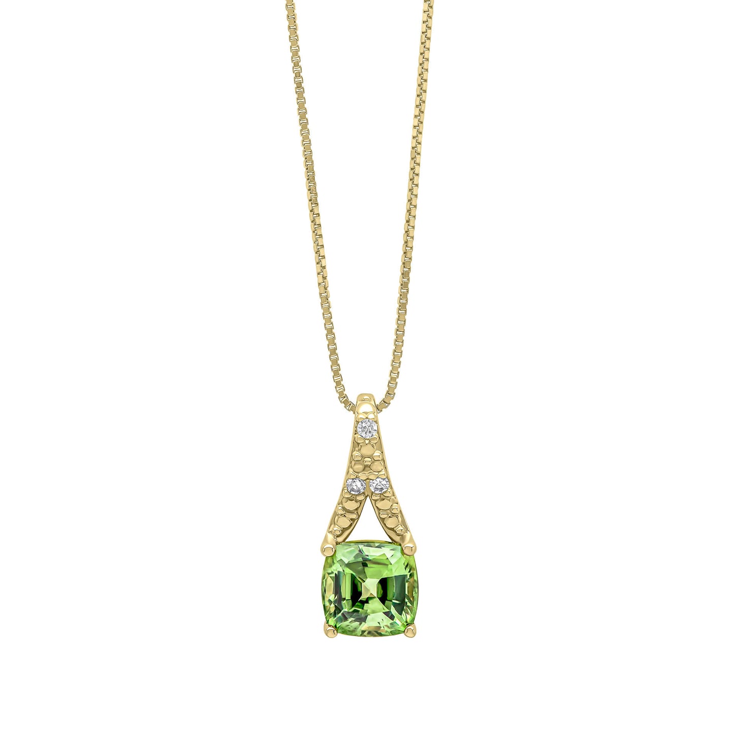 Rose Cut Sapphire and Diamond Pendant in 9ct Gold