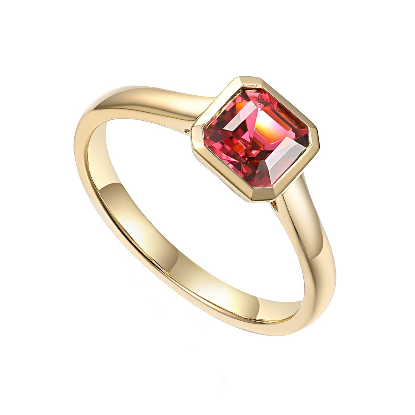 Pink Tourmaline Ring in 9ct Gold