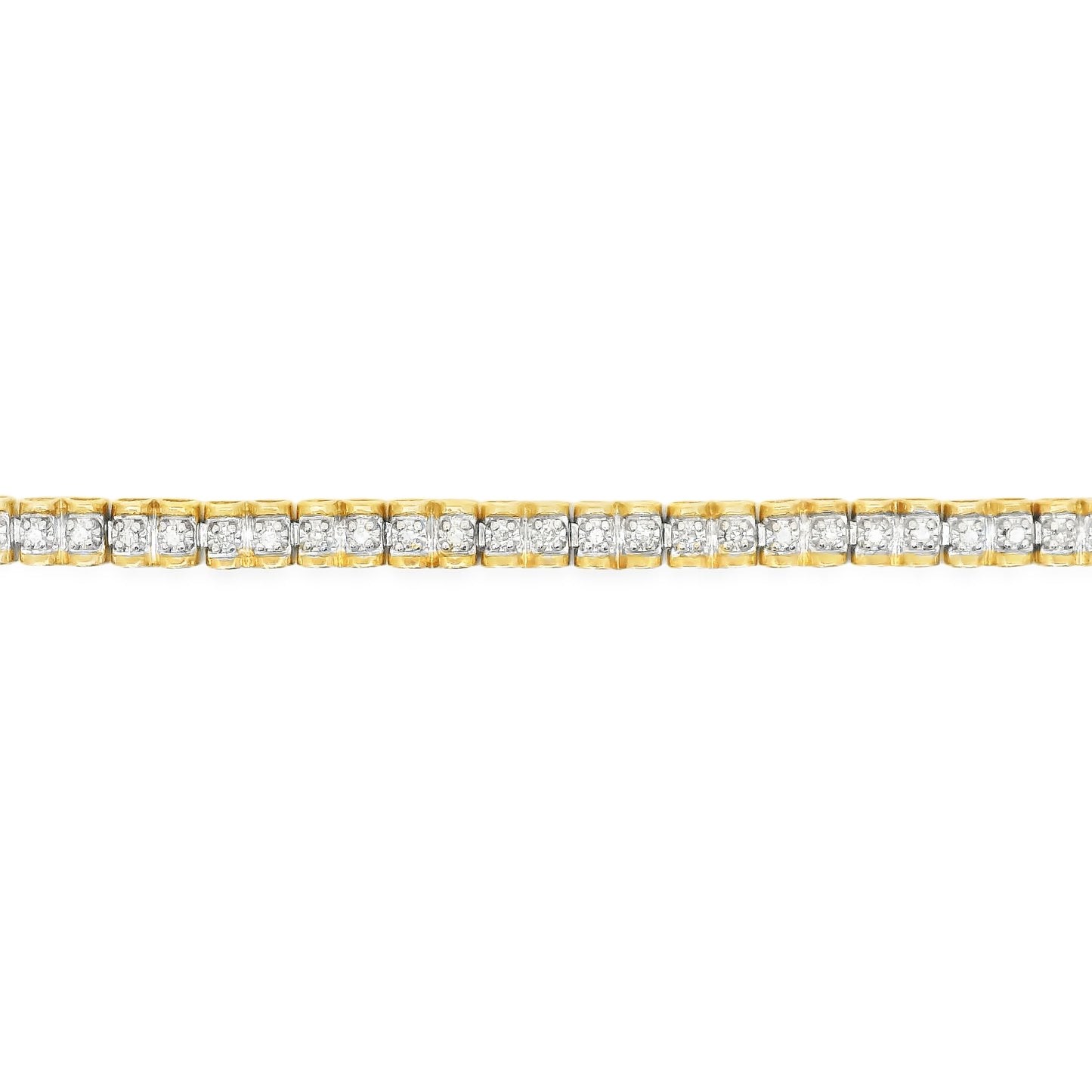 9ct Gold Bracelet with Diamonds