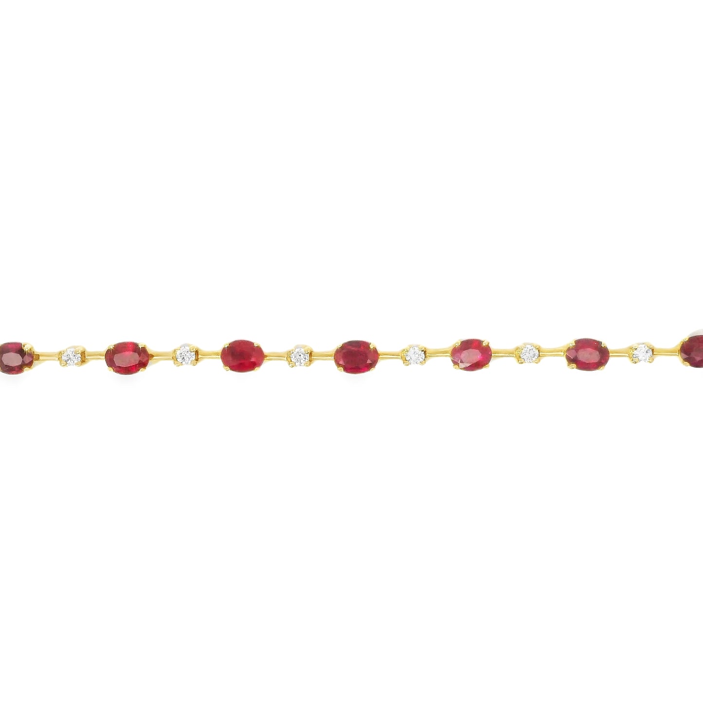 18ct Gold Diamonds and Rubies Bracelet