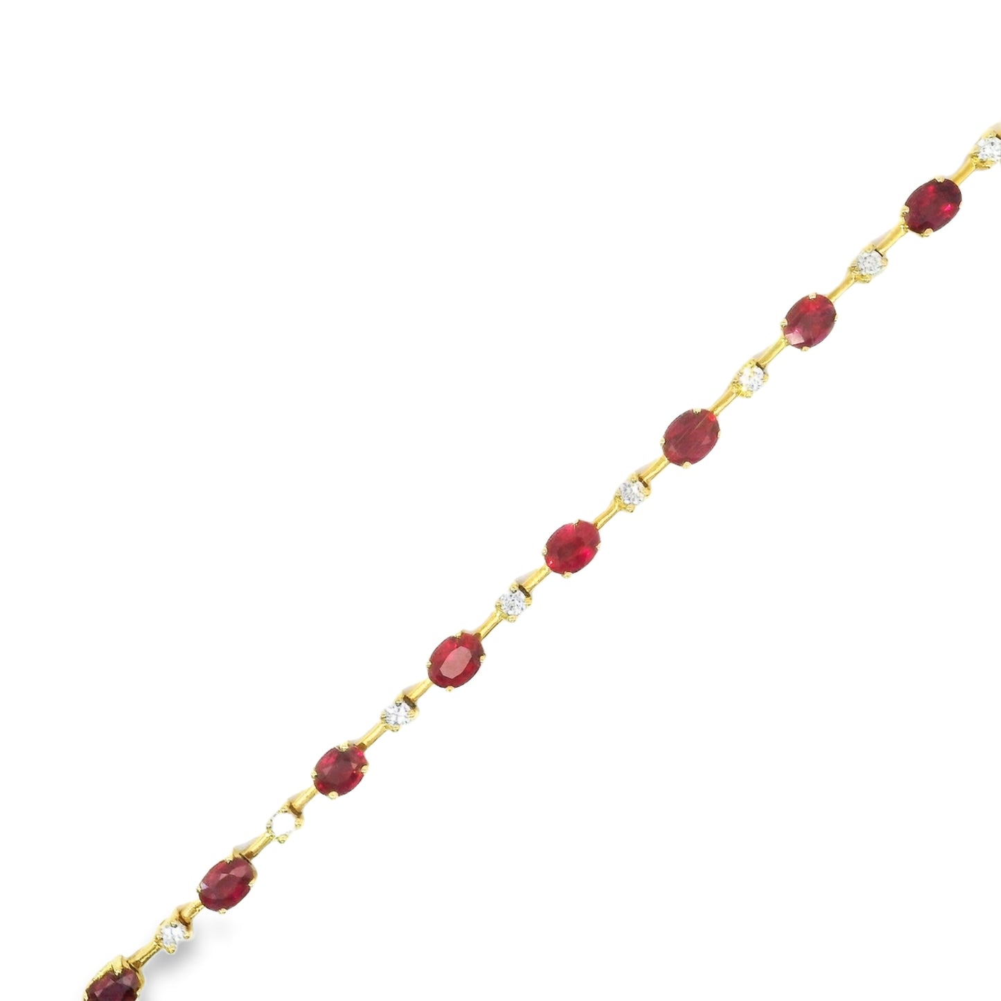 18ct Gold Diamonds and Rubies Bracelet