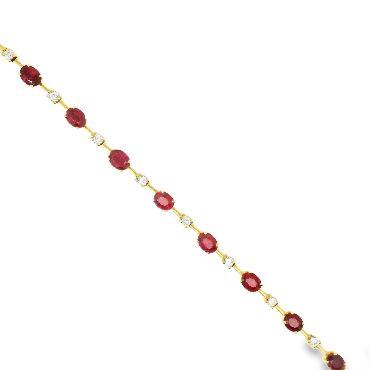 18ct Gold Diamonds and Rubies Bracelet