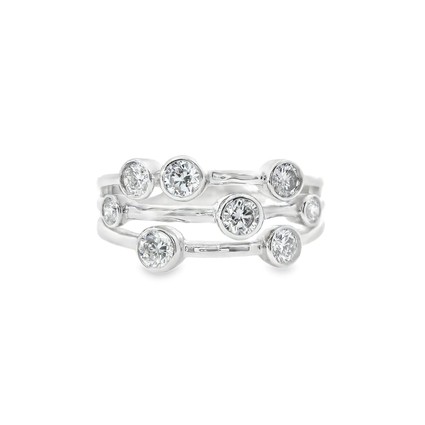 18ct White Gold Ring with Diamonds