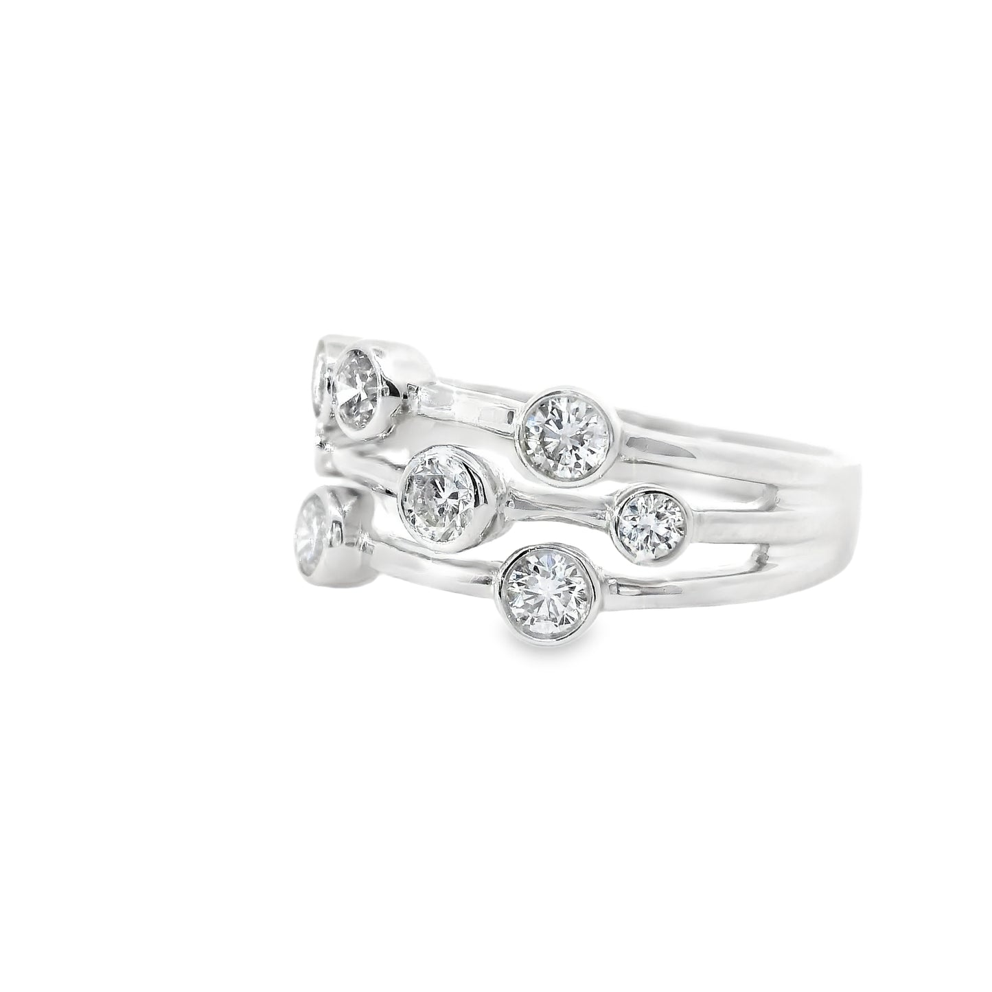 18ct White Gold Ring with Diamonds