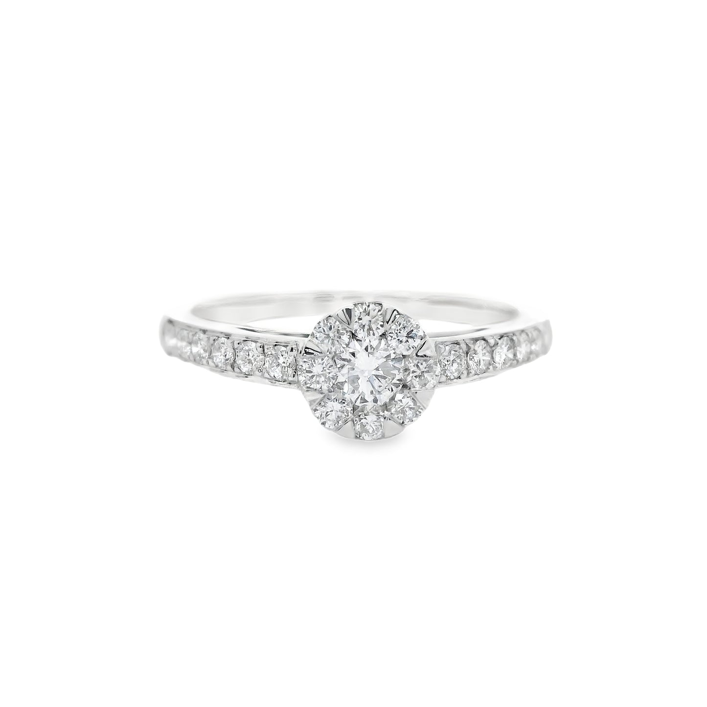 18ct White Gold Ring with Diamonds