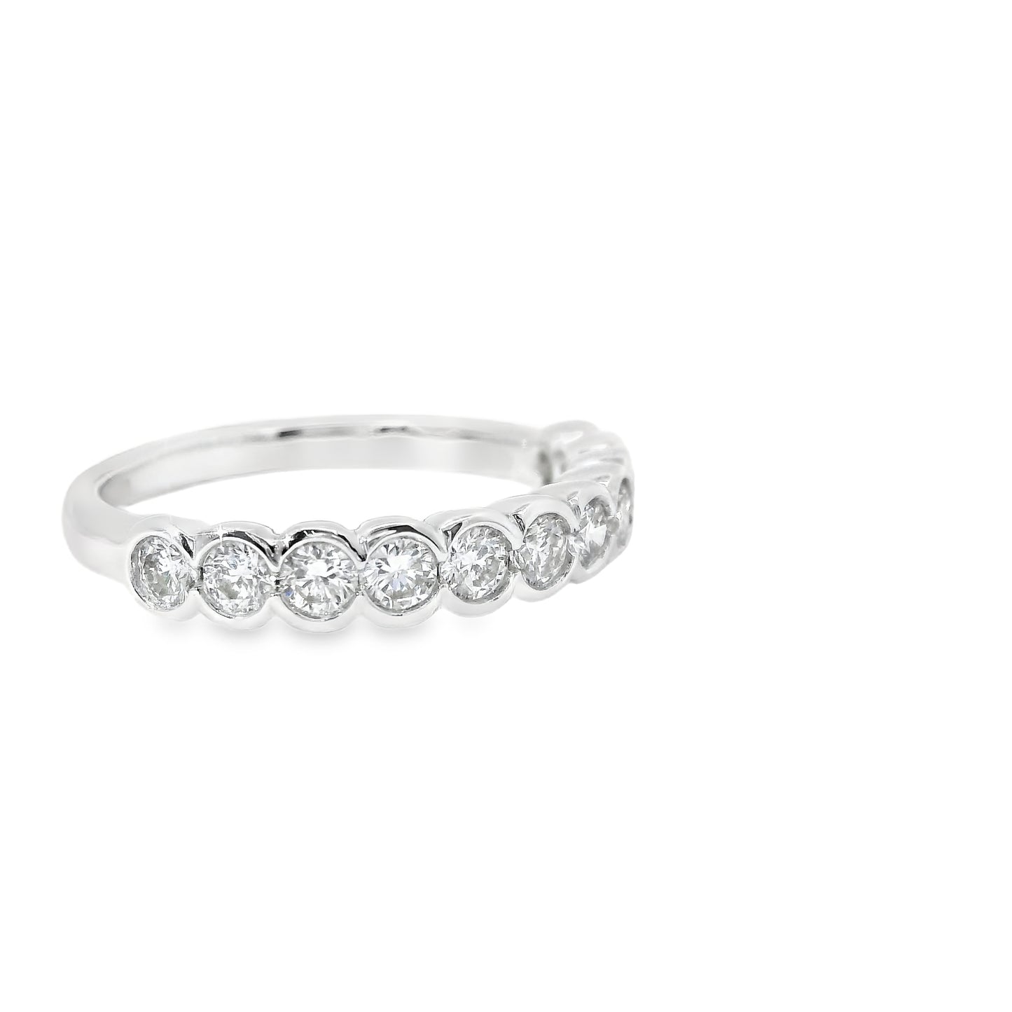 18ct Half Eternity Ring with Diamonds