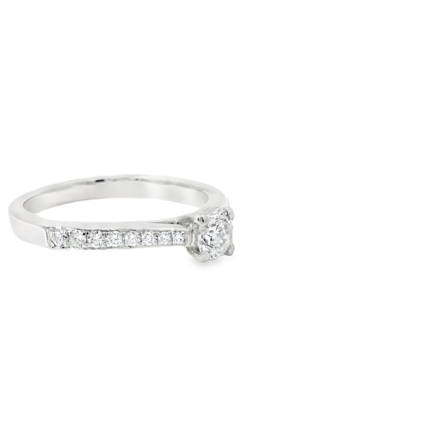 Pltanium Ring with Diamonds