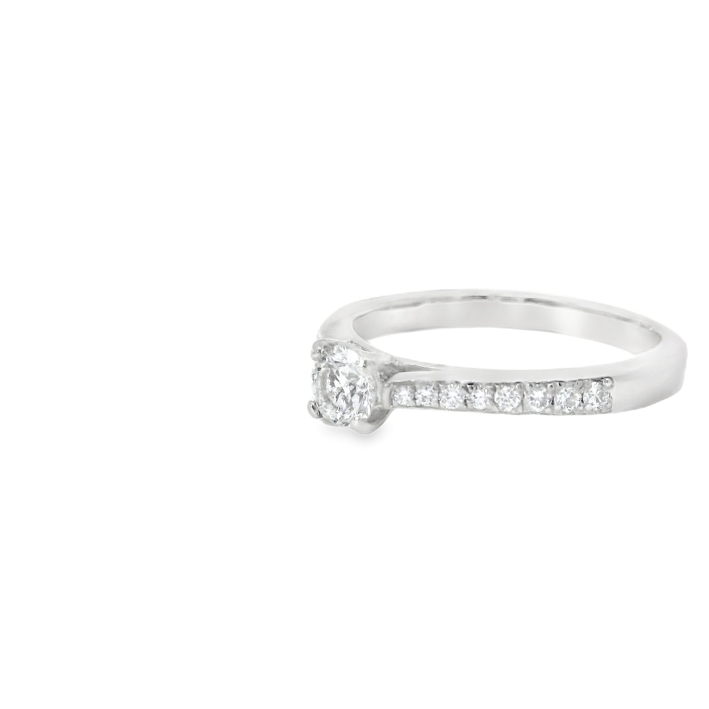 Pltanium Ring with Diamonds