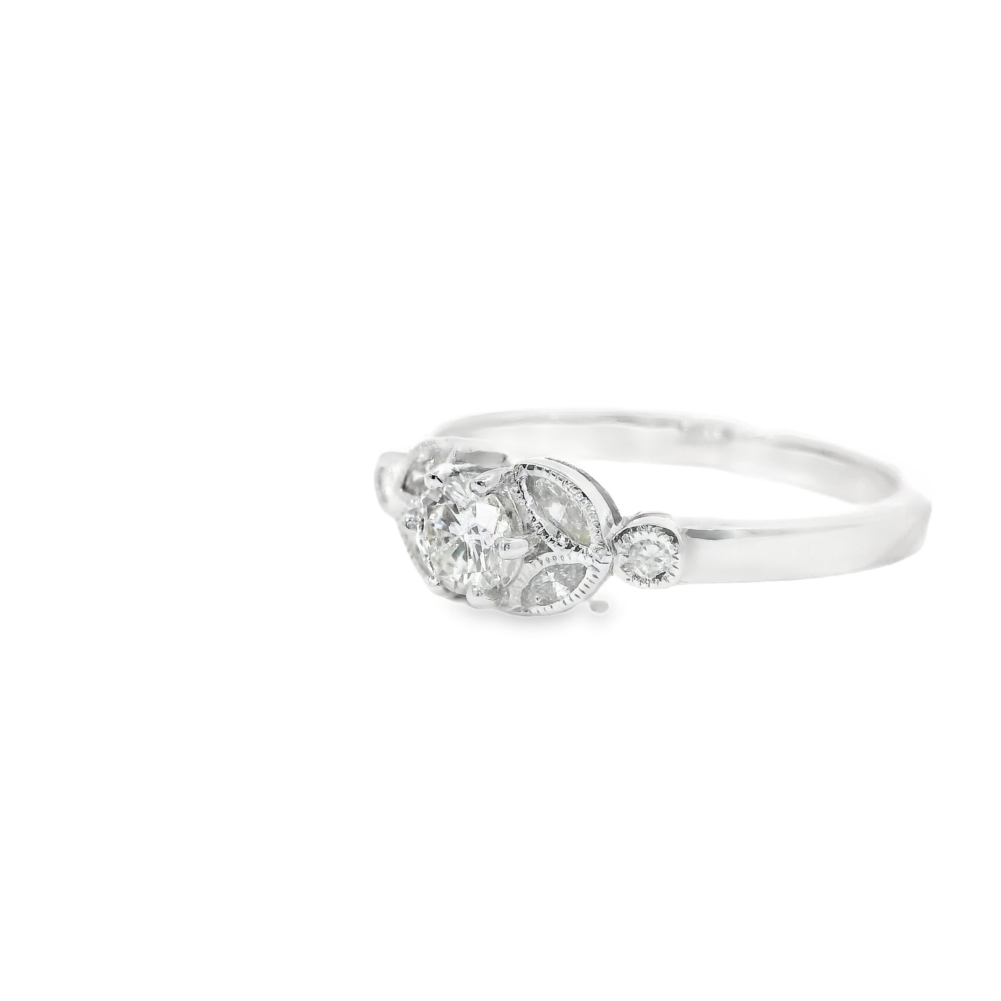 Platinum Ring with Diamonds