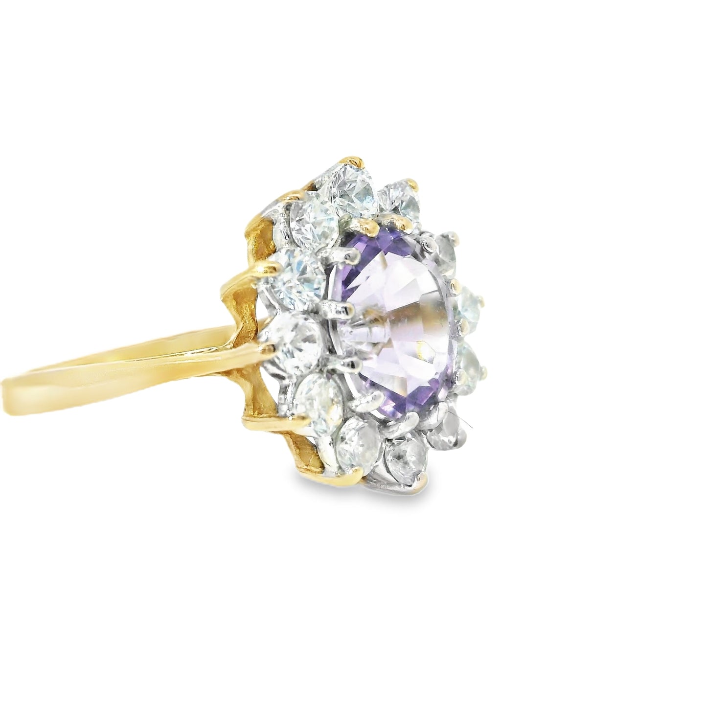 9ct Gold Ring with Amethyst