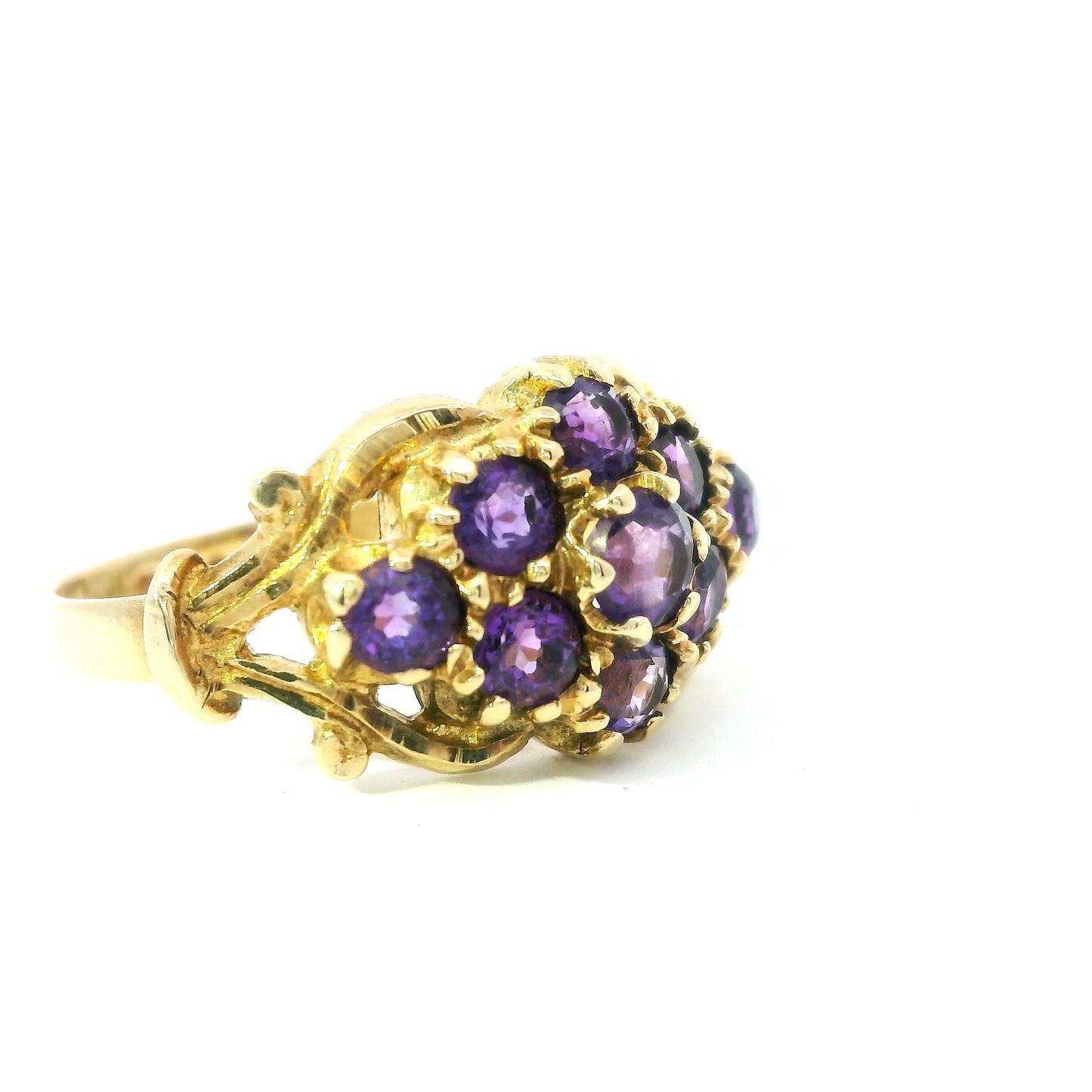 9ct Gold Victorian Ring with Amethyst