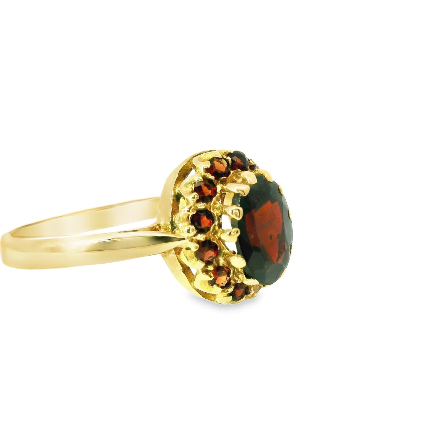 9ct Gold Ring with Garnets