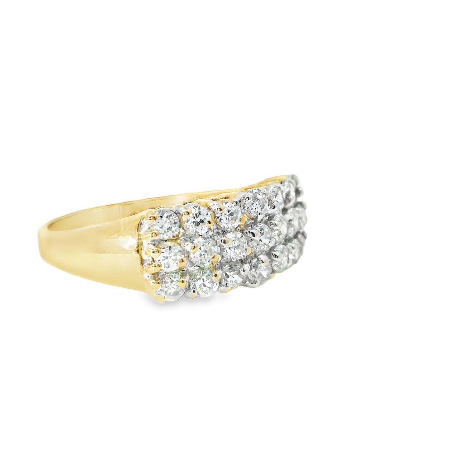 10ct Gold Ring with Cubic Zirconias