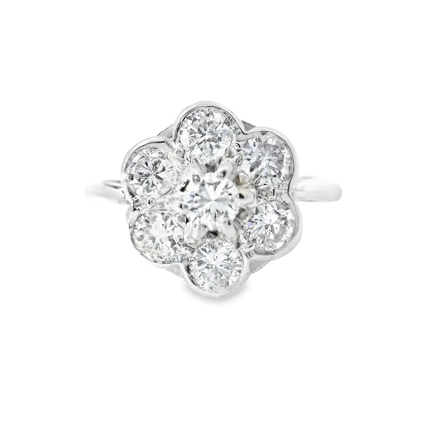 Platinum Ring with Diamonds