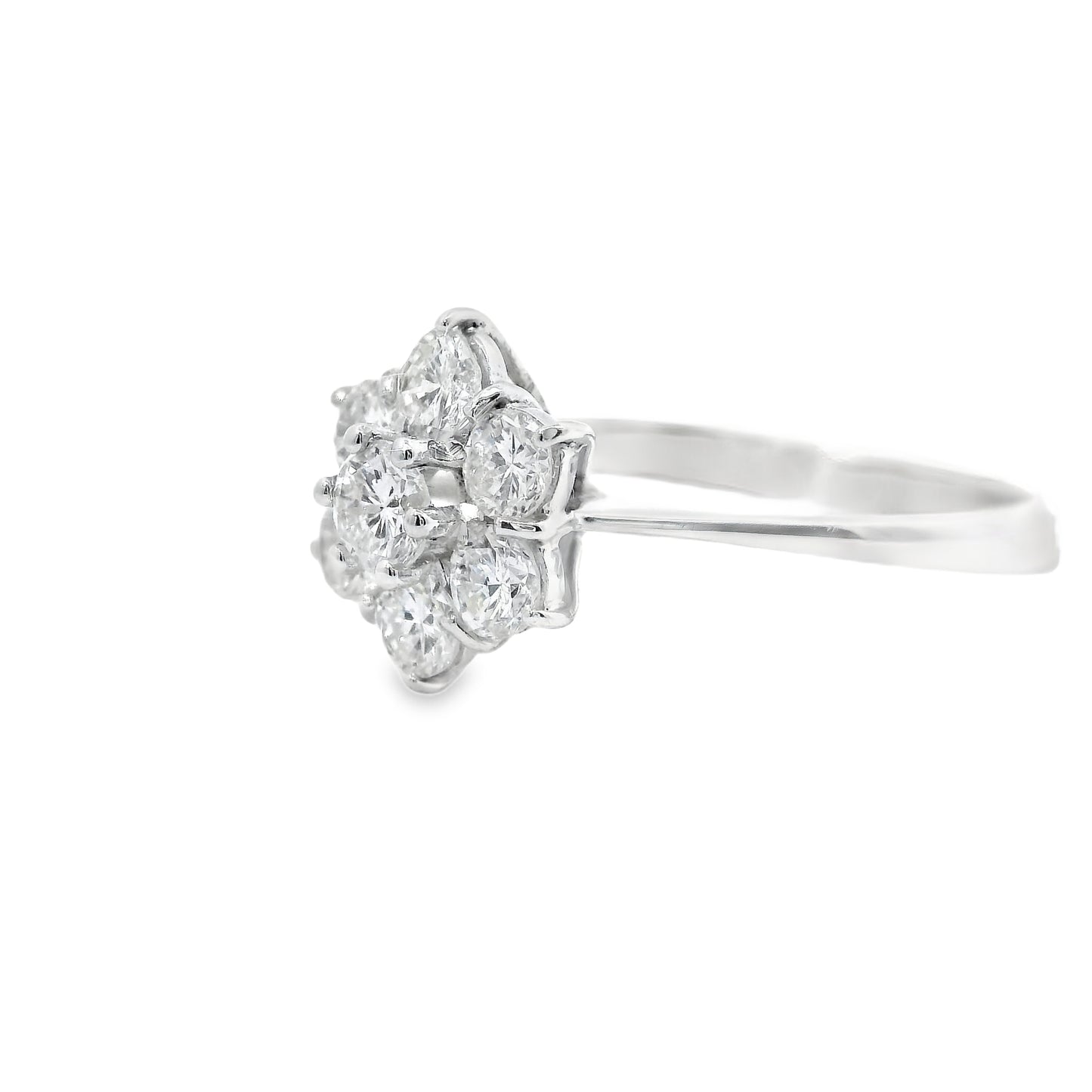 18ct White Gold Ring with Diamonds