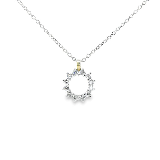 Platinum Tiffany Open Circe Pendant
