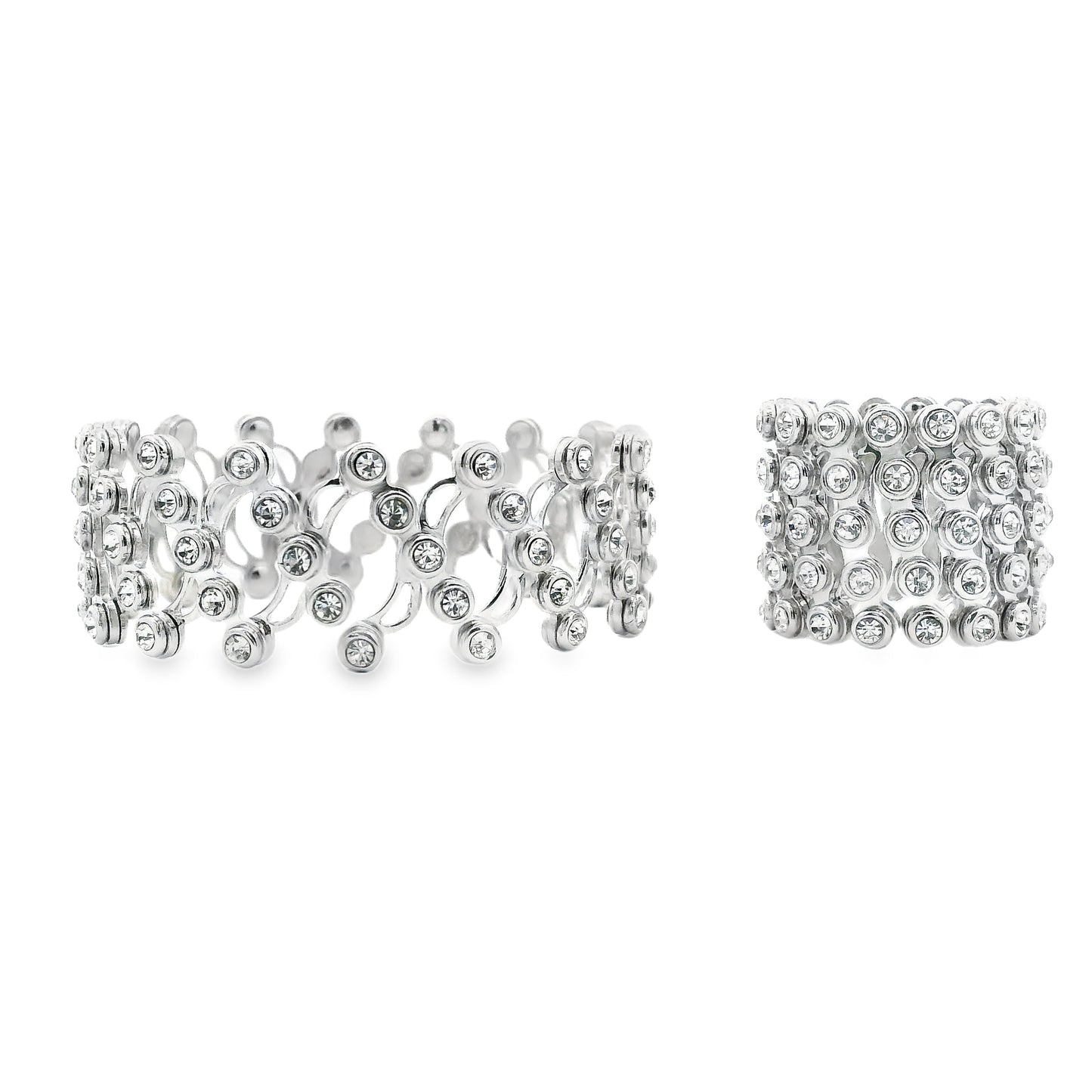 Silver Bangle and Ring 2 in 1