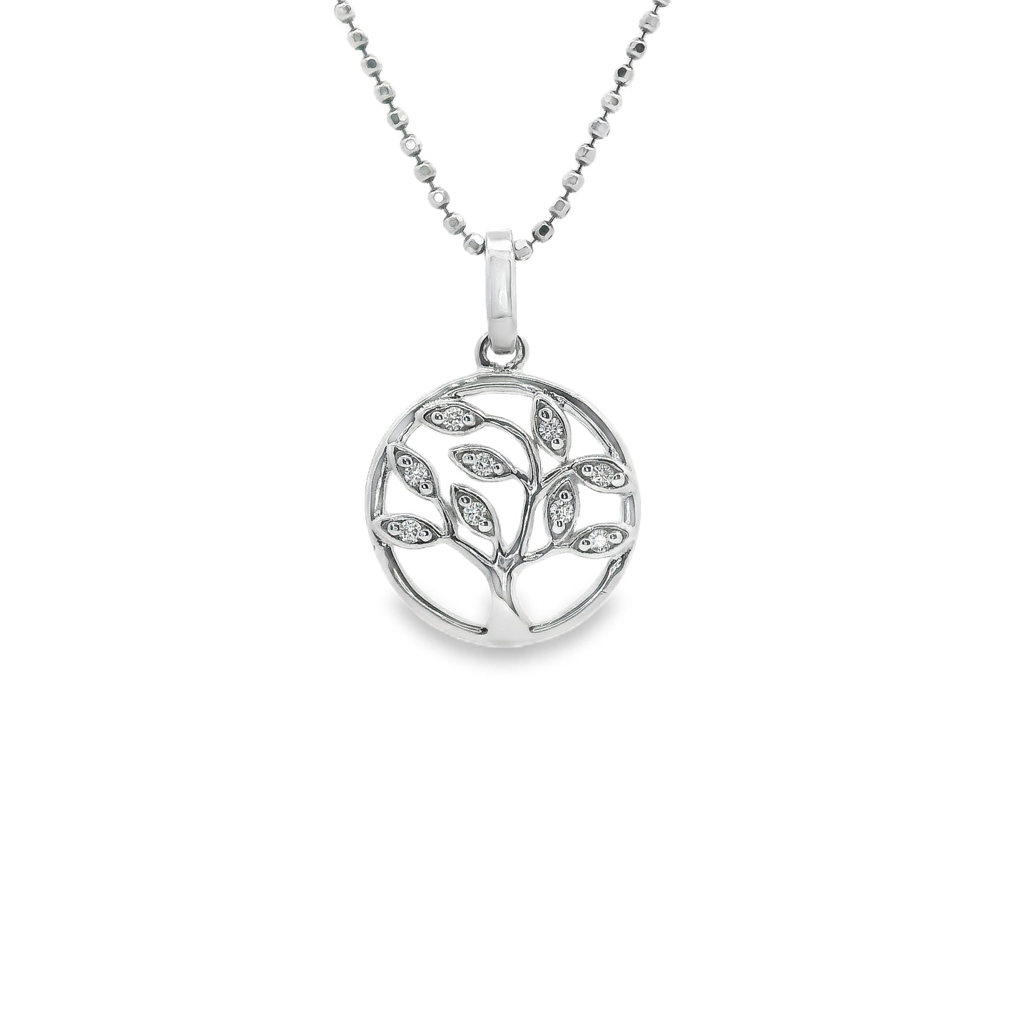 Cubic Zirconia Tree of Life Design Pendant