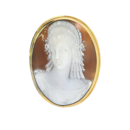 9ct Gold Cameo Brooch/Pendant