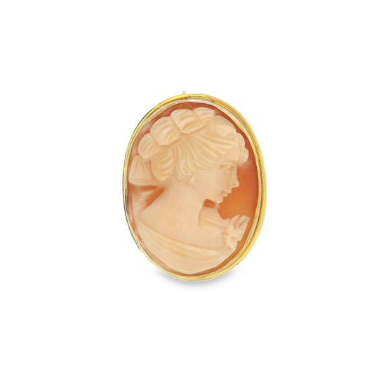 9ct Gold Cameo Brooch/Pendant