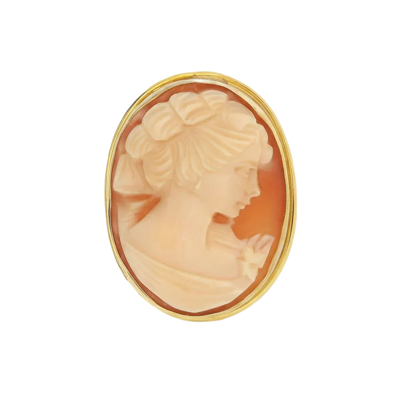 9ct Gold Cameo Brooch/Pendant