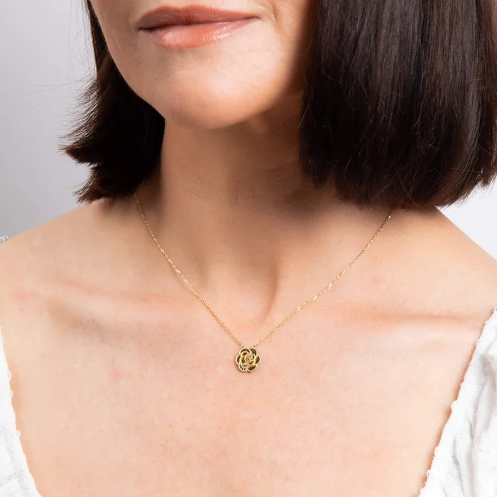 English Rose Gold Necklace