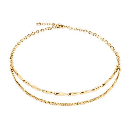 Necklace Twisted Layers Gold