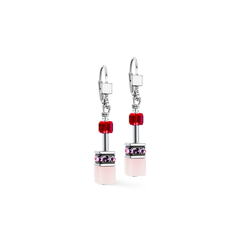 GeoCUBE® Iconic earrings rosé blush