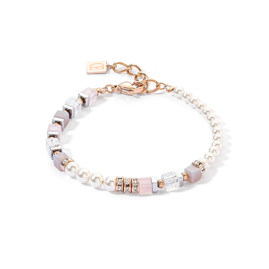 Precious Fusion Offset bracelet rose gold-ice pink