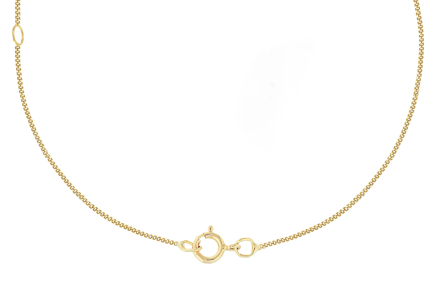 Octagon Gemstone Gold Pendant with Diamond Top in 9ct