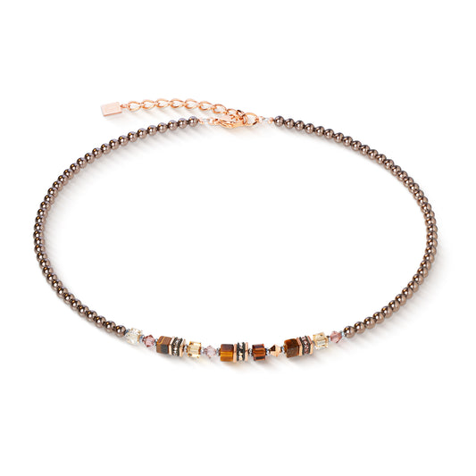 Necklace Princess Earth Glow Rose Gold-Brown