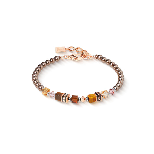 Bracelet Princess Earth Glow Rose Gold-Brown