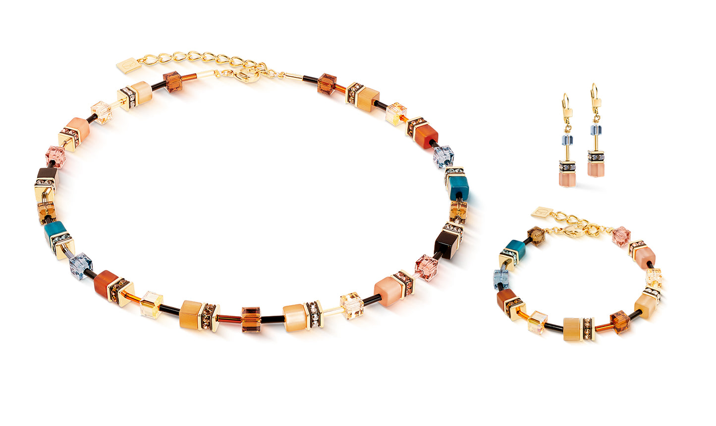 GeoCUBE® Iconic Earrings Earth Mirage Gold
