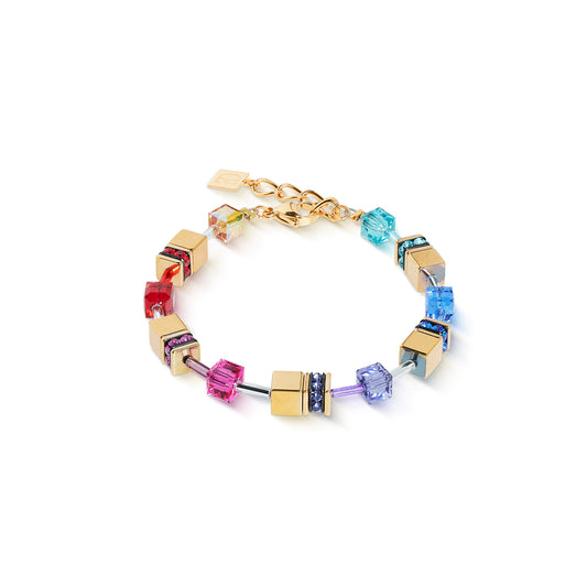 GeoCUBE® Iconic Metallic bracelet Rainbow gold