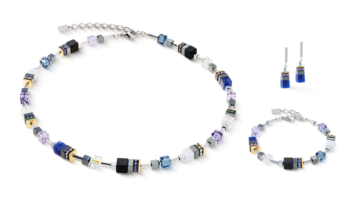 GeoCUBE® Precious Motion Bracelet Blue Moon Bicolour