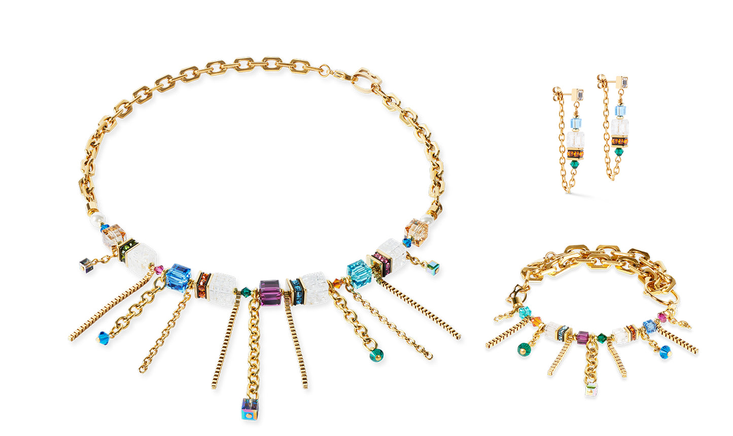 Bracelet Sunray Cube Couture Gold-Multicolour