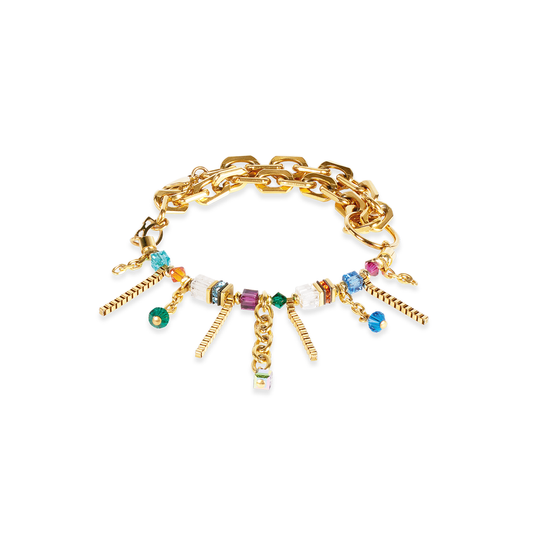 Bracelet Sunray Cube Couture Gold-Multicolour