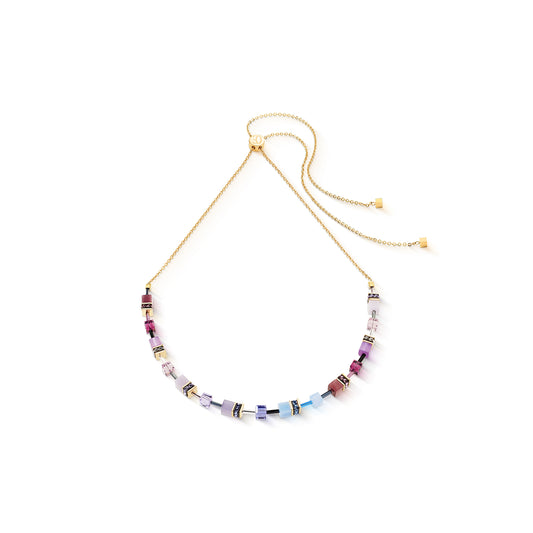 GeoCUBE® Iconic Chain Necklace Mystic Orchid Gold