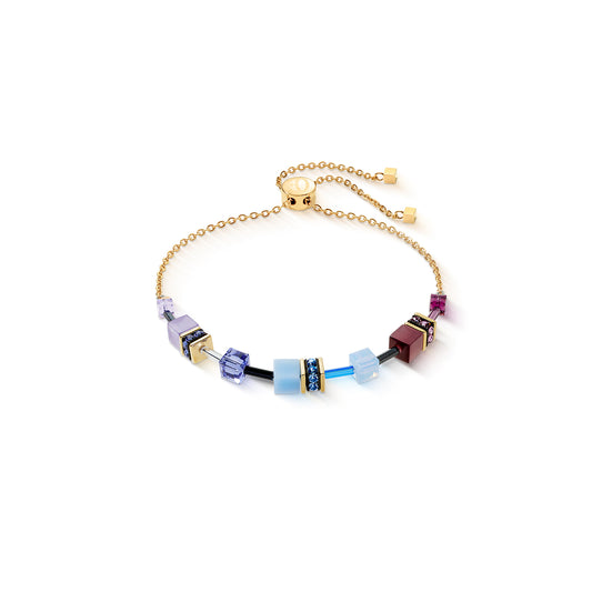 GeoCUBE® Iconic Chain Bracelet Mystic Orchid gold