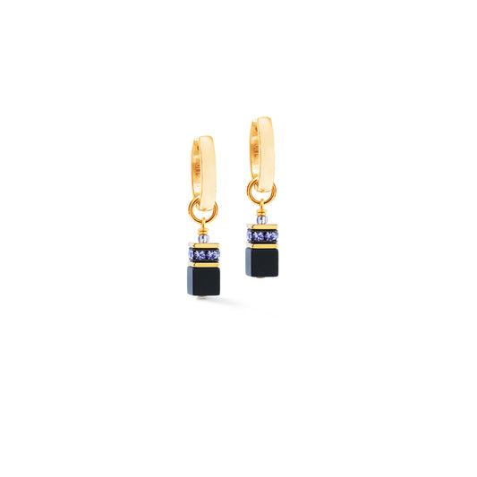 GeoCUBE® Precious Classic Hoop Blue Moon Gold