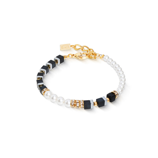 Precious Fusion Offset bracelet black-pearl