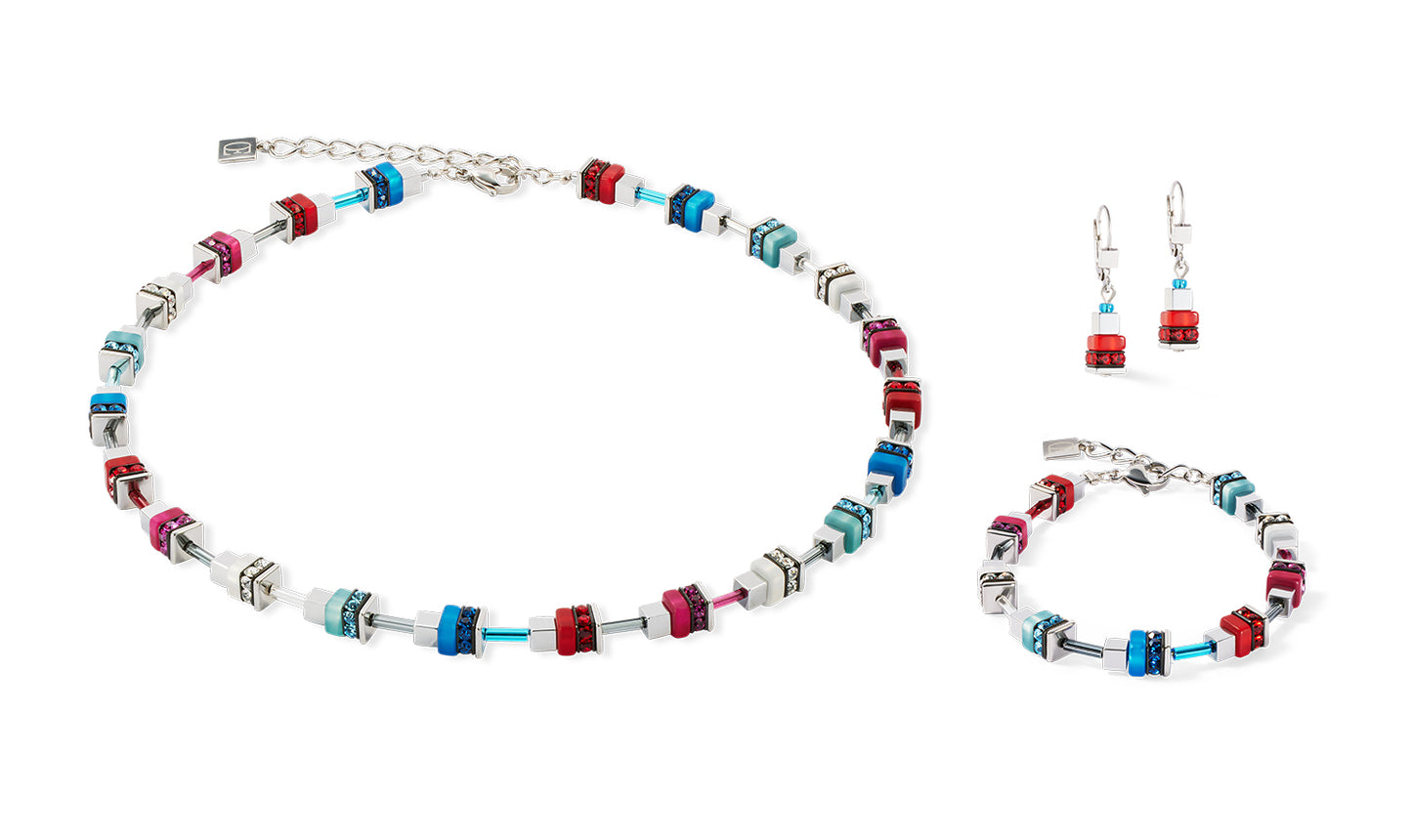 Necklace Autumn Glow Cube multicolour
